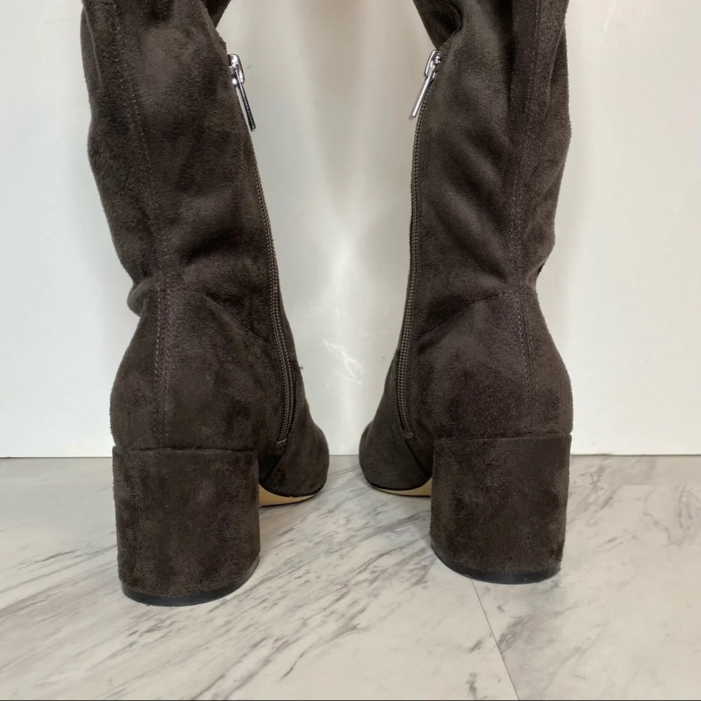 Marc Fisher Jayne Gray Over The Knee Boot 6M